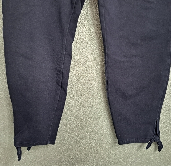 Lysse Navy Blue Tie Crop Pants Size XL - Picture 3 of 6